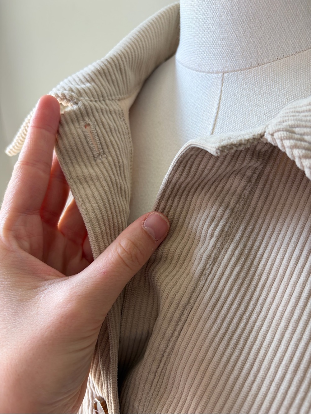 Avec Les Filles Cream Corduroy Jacket - Picture 8 of 10